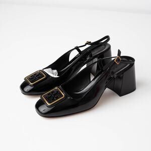 Tory Burch Georgia slingback 70mm Patent Leather Pumps